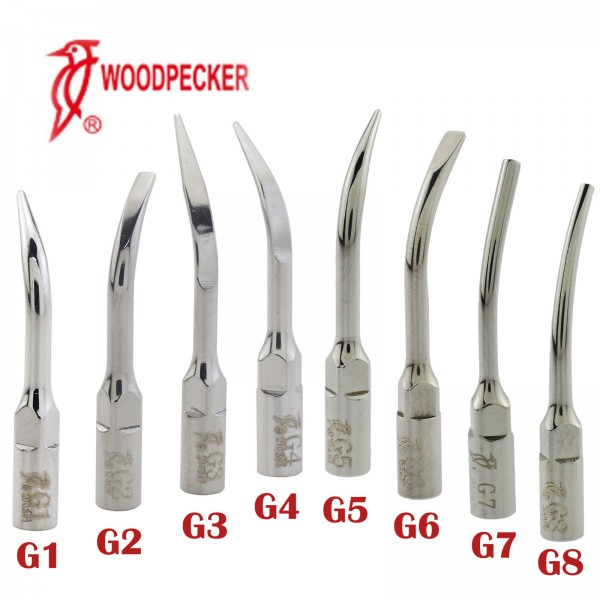 10本 Woodpecker 超音波スケーラーチップ G1 G2 G3 G4 G5 G6 G7 G8 (EMS UDS対応)