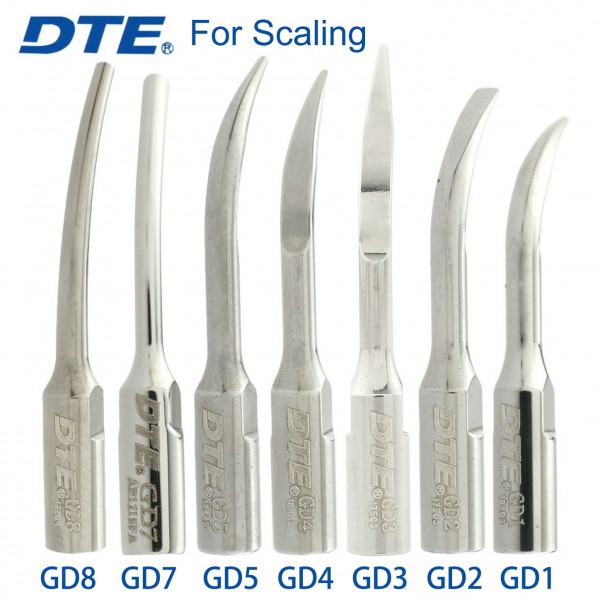 5本 Woodpecker DTE スケーリング用超音波スケーラーチップ GD1 2 3 4 5 6 7 8 (Satelec NSK対応)