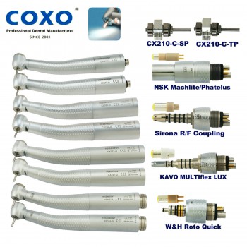 COXO® CX207シリーズ 歯科エアータービンハンド ピース(カップリング付き)