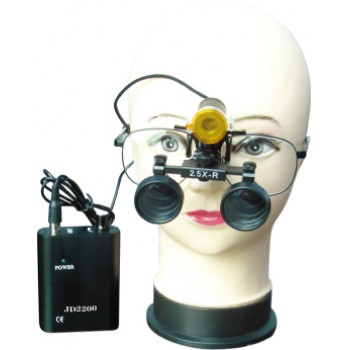 Micare® 歯科用双眼拡大鏡 2.5/3.5/4.0倍ルーペ + JD2200 LED拡大鏡ライト