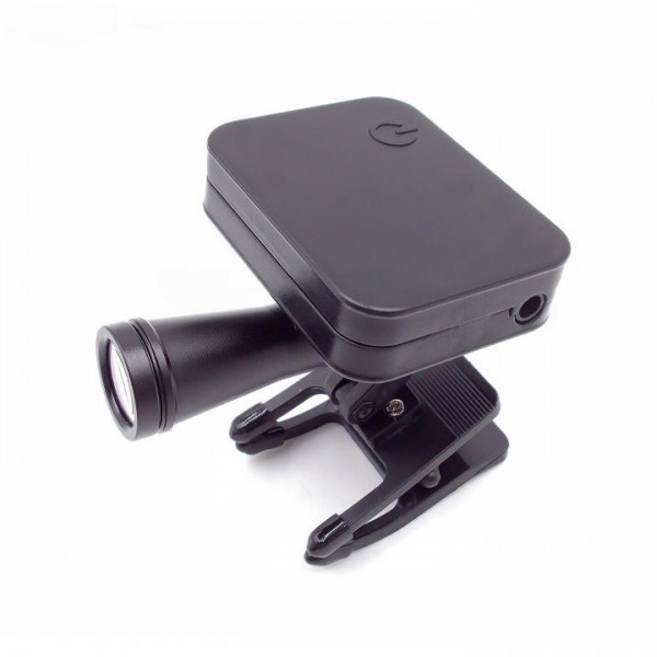 5W 歯科用ワイヤレスクリップオンLEDヘッドライト（マグネット式バッテリー2個付き、60000lux）