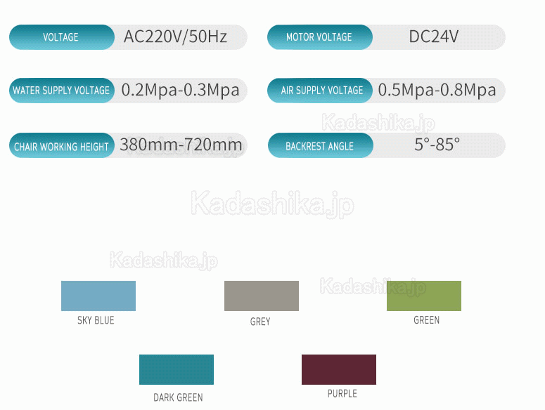 Tuojian® TJ-995A 歯科用チェアユニット LED センサー口腔ライト付き