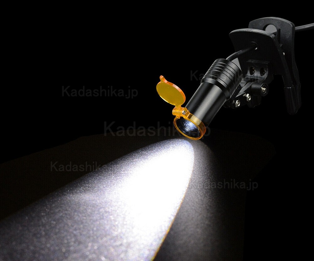 歯科衛生士ヘッドライト 5W LED クリップ式拡大鏡ライト(フィルター付き) 歯科衛生士ヘッドライト 5W LED クリップ式拡大鏡ライト(フィルター付き)