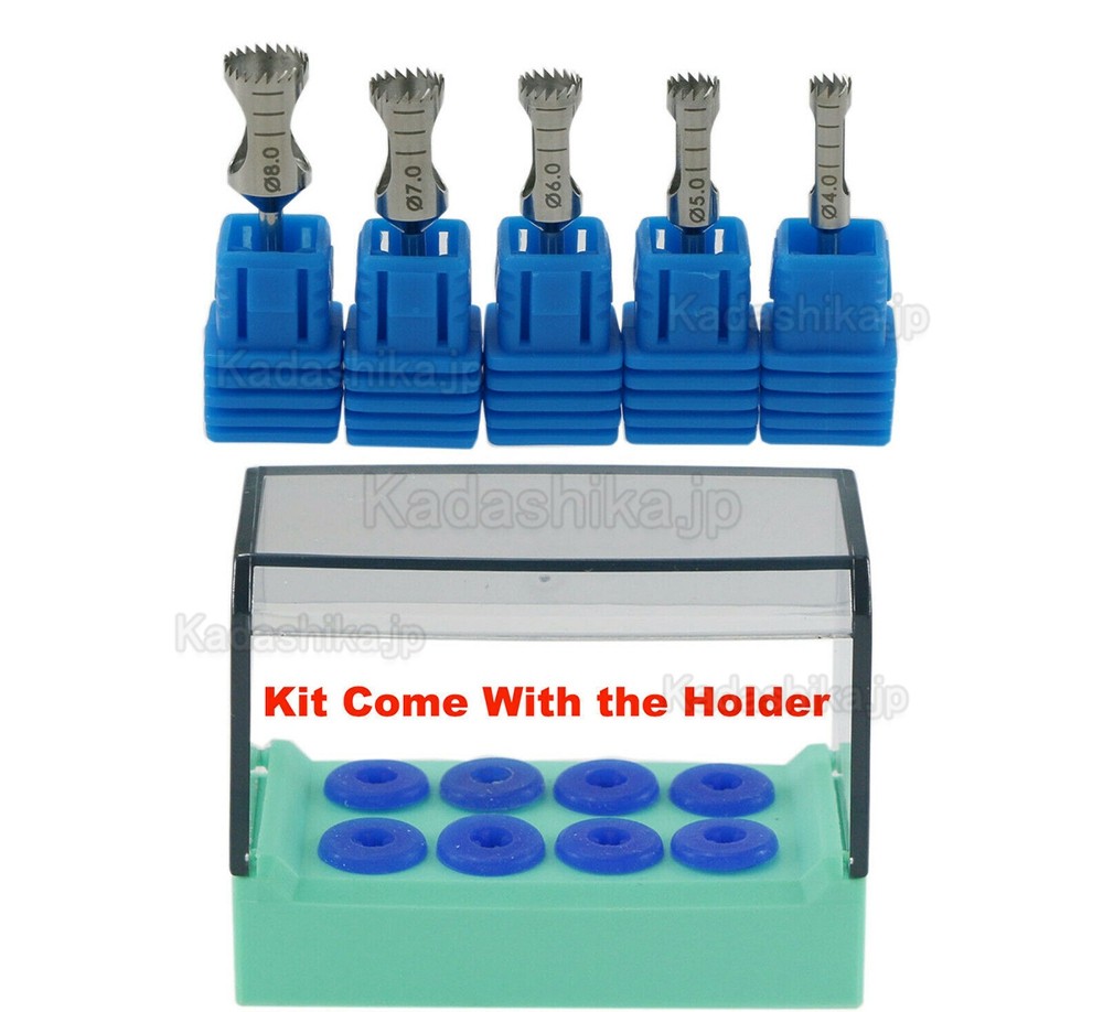5Pcs/キット 歯科インプラント手術骨移植ドリル トレフィンドリル 外科用バー&ホルダー 5Pcs/キット 歯科インプラント手術骨移植ドリル トレフィンドリル 外科用バー&ホルダー