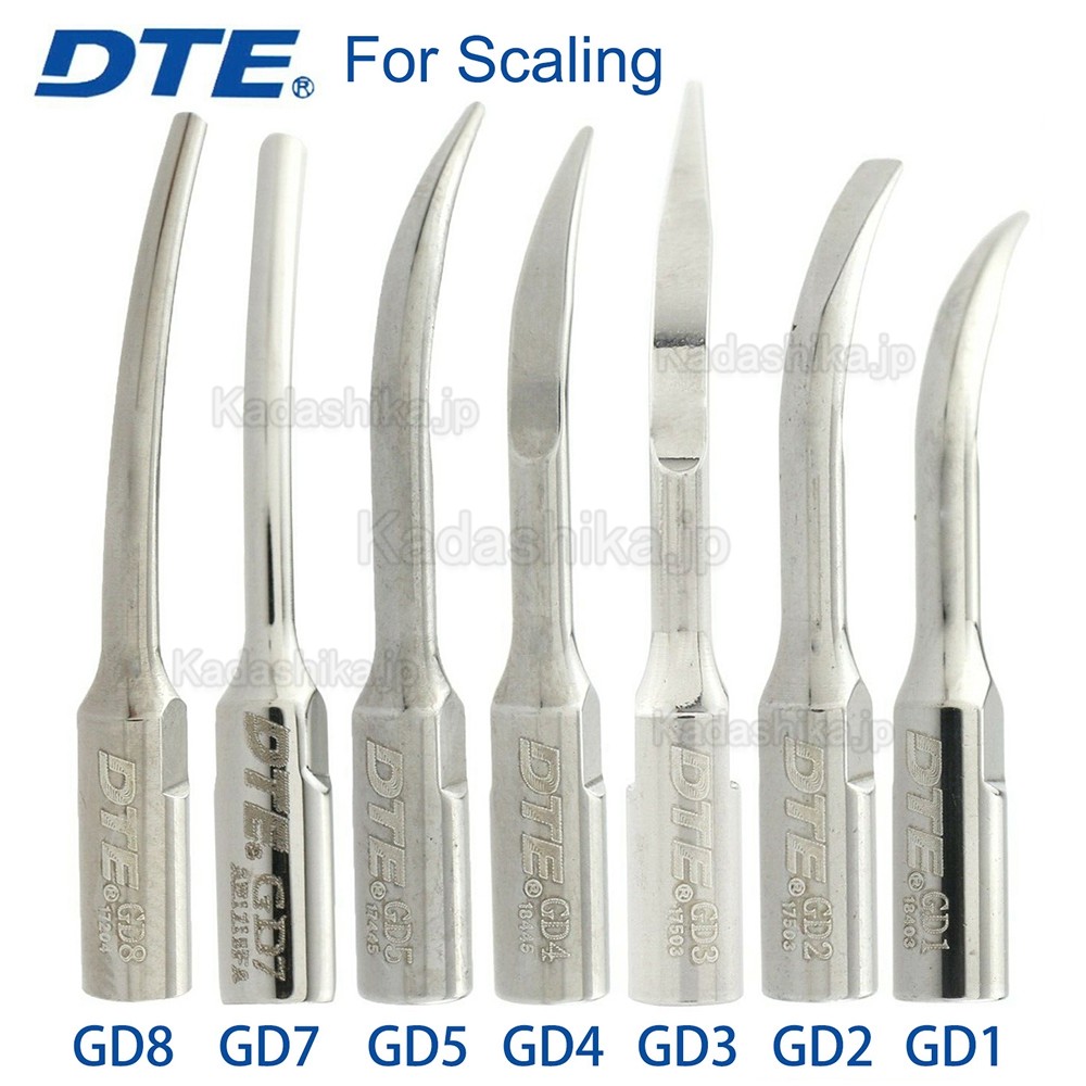5本 Woodpecker DTE スケーリング用超音波スケーラーチップ GD1 2 3 4 5 6 7 8 (Satelec NSK対応) 5本 Woodpecker DTE スケーリング用超音波スケーラーチップ GD1 2 3 4 5 6 7 8 (Satelec NSK対応)