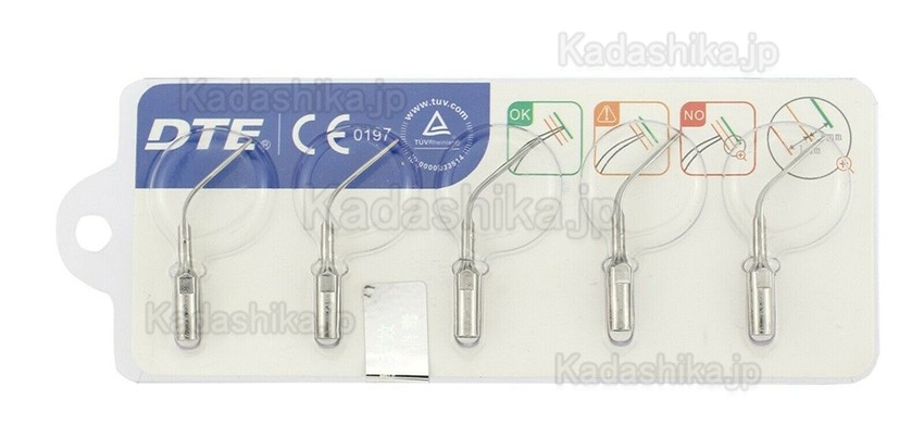 5本 Woodpecker DTE スケーリング用超音波スケーラーチップ GD1 2 3 4 5 6 7 8 (Satelec NSK対応) 5本 Woodpecker DTE スケーリング用超音波スケーラーチップ GD1 2 3 4 5 6 7 8 (Satelec NSK対応)