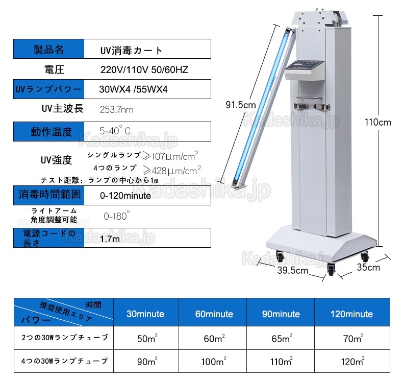 FY 120W-220W 紫外線 +オゾン消毒燈 可搬式UV-C殺菌トロリー FY 120W-220W 紫外線 +オゾン消毒燈 可搬式UV-C殺菌トロリー