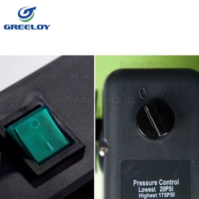 Greeloy® GA-84Y 歯科 エアコンプレッサー 4馬力 120L ドライヤー付き Greeloy® GA-84Y 歯科 エアコンプレッサー 4馬力 120L ドライヤー付き
