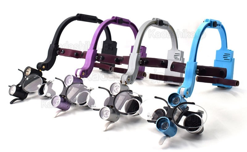 2.5/3.5X 歯科用ヘッドバンド拡大鏡(ルーペ)、5W LED ヘッドライト & 老眼メガネ付き 2.5/3.5X 歯科用ヘッドバンド拡大鏡(ルーペ)、5W LED ヘッドライト & 老眼メガネ付き
