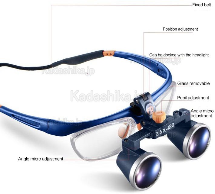 KWS FD-503G-1 3.5倍 歯科用拡大鏡メガネ ガリレアンルーペ KWS FD-503G-1 3.5倍 歯科用拡大鏡メガネ ガリレアンルーペ