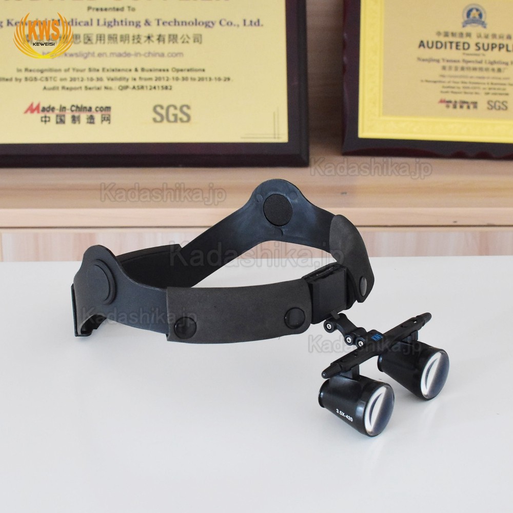 KWS FD-501G-2 2.5倍/3.5倍 ヘッドバンドタイプ歯科用ルーペ ガリレアン拡大鏡 KWS FD-501G-2 2.5倍/3.5倍 ヘッドバンドタイプ歯科用ルーペ ガリレアン拡大鏡