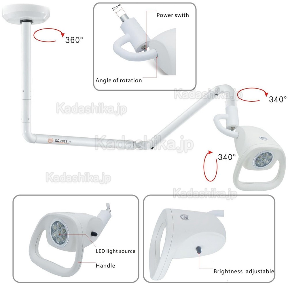 KWS KD-2021W-2 歯科LED検査ライト 21W (天井取付けタイプ)