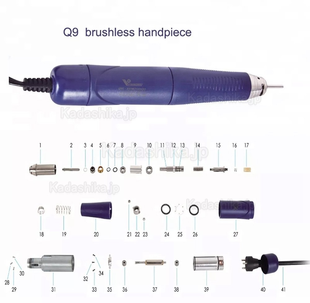 StrongDrill Q9T-R-M90000 歯科用電動マイクロモーター ブラシレスハンドピース 50K RPM StrongDrill Q9T-R-M90000 歯科用電動マイクロモーター ブラシレスハンドピース 50K RPM