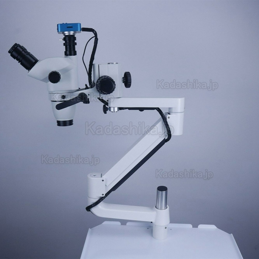 歯科用マイクロスコープ 3.75X-22.5X 歯医者顕微鏡 (カメラ付き、トロリータイプ)