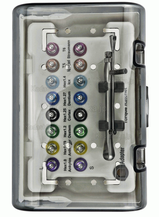 歯科インプラントトルクレンチラチェット 10-70NCM ドライバー修理ツールドライバー＆レンチキット付き