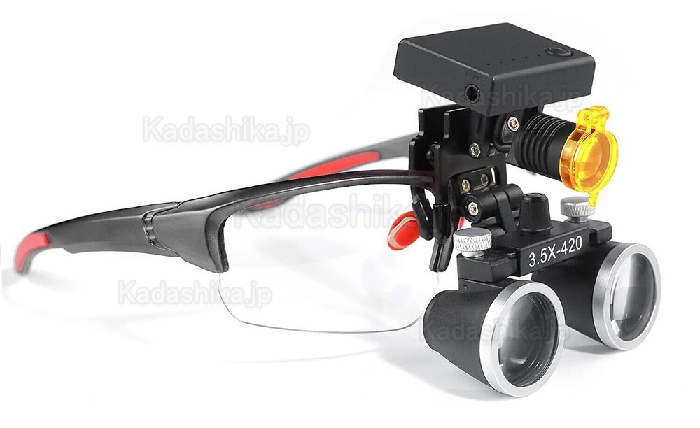YUYO DY-117 3.5倍 歯科ルーペ + DY-010 ワイヤレス 3W LED ヘッドライト YUYO DY-117 3.5倍 歯科ルーペ + DY-010 ワイヤレス 3W LED ヘッドライト