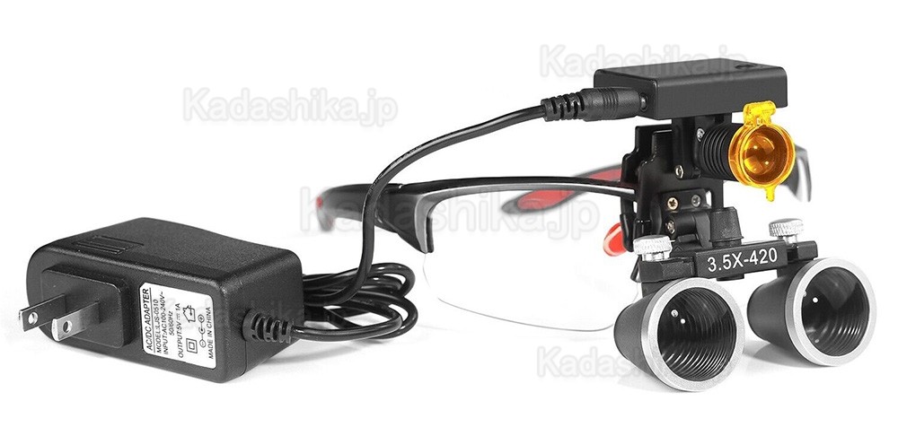 YUYO DY-117 3.5倍 歯科ルーペ + DY-010 ワイヤレス 3W LED ヘッドライト YUYO DY-117 3.5倍 歯科ルーペ + DY-010 ワイヤレス 3W LED ヘッドライト