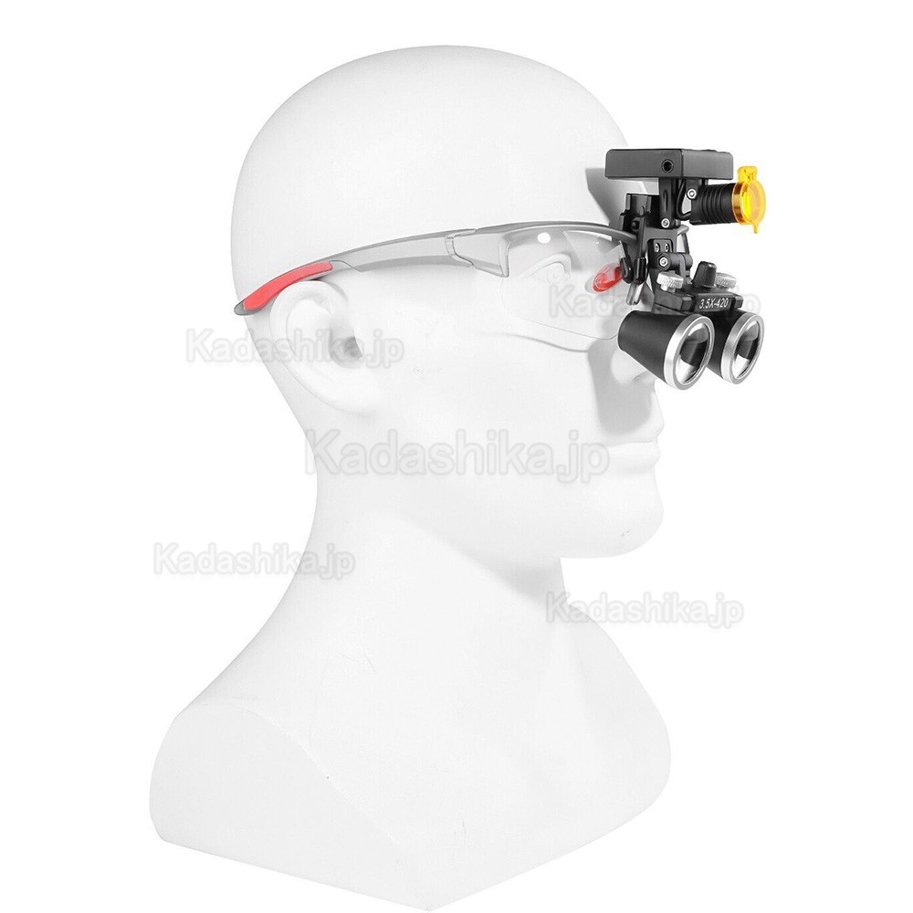 YUYO DY-117 3.5倍 歯科ルーペ + DY-010 ワイヤレス 3W LED ヘッドライト YUYO DY-117 3.5倍 歯科ルーペ + DY-010 ワイヤレス 3W LED ヘッドライト