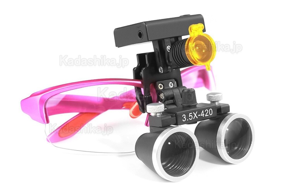 YUYO DY-117 3.5倍 歯科ルーペ + DY-010 ワイヤレス 3W LED ヘッドライト YUYO DY-117 3.5倍 歯科ルーペ + DY-010 ワイヤレス 3W LED ヘッドライト