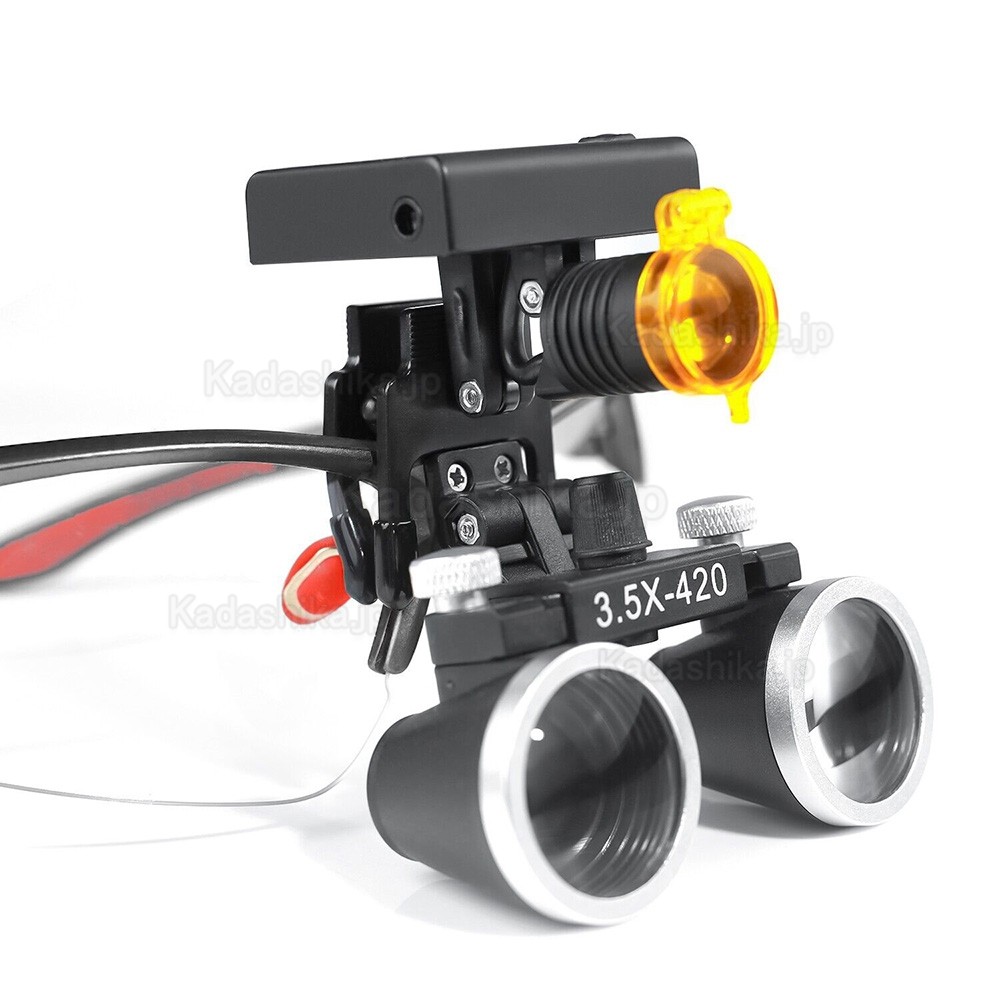 YUYO DY-117 3.5倍 歯科ルーペ + DY-010 ワイヤレス 3W LED ヘッドライト YUYO DY-117 3.5倍 歯科ルーペ + DY-010 ワイヤレス 3W LED ヘッドライト